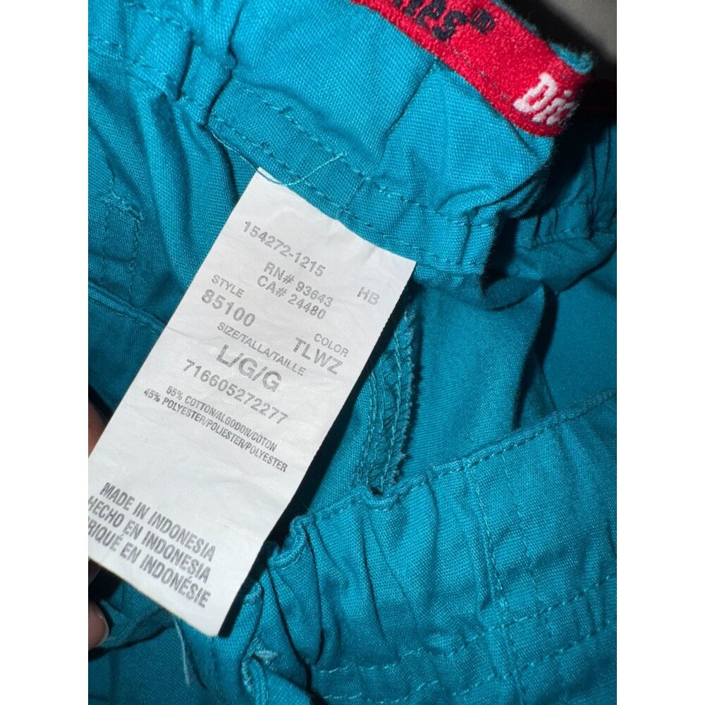 Dickies Teal Scrub Set V-Neck Top & Elastic Waist Pants Size LG/GG - Picture 13 of 16